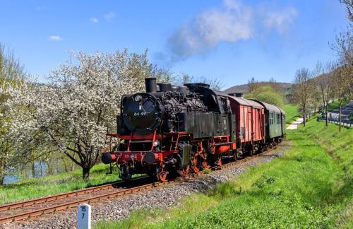 Saisonauftakt 2023 mit der Dampflok 64 491